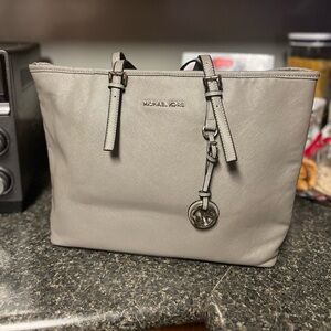 Michael Kors Gray Jet Set Travel Bag Purse